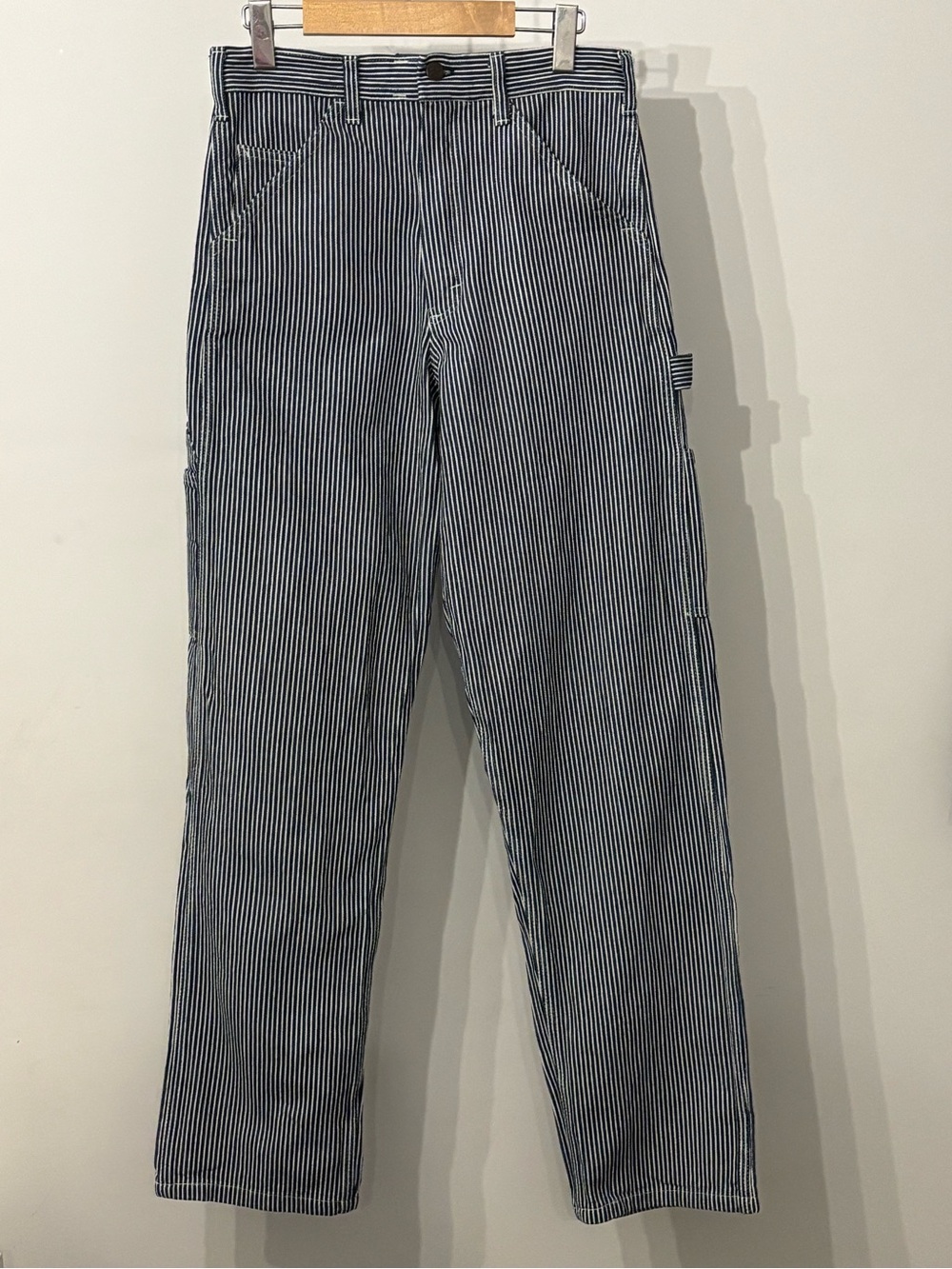 Stan Ray Hickory Stripe OG Painter Pants Utility Jeans Blue White Size 28